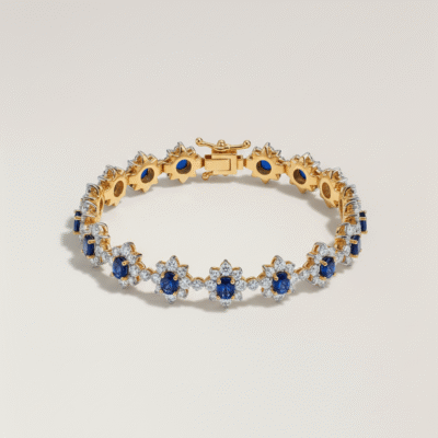Toi & Moi Royal Bangle gedragen – elegante open bangle die perfect om elke pols glijdt