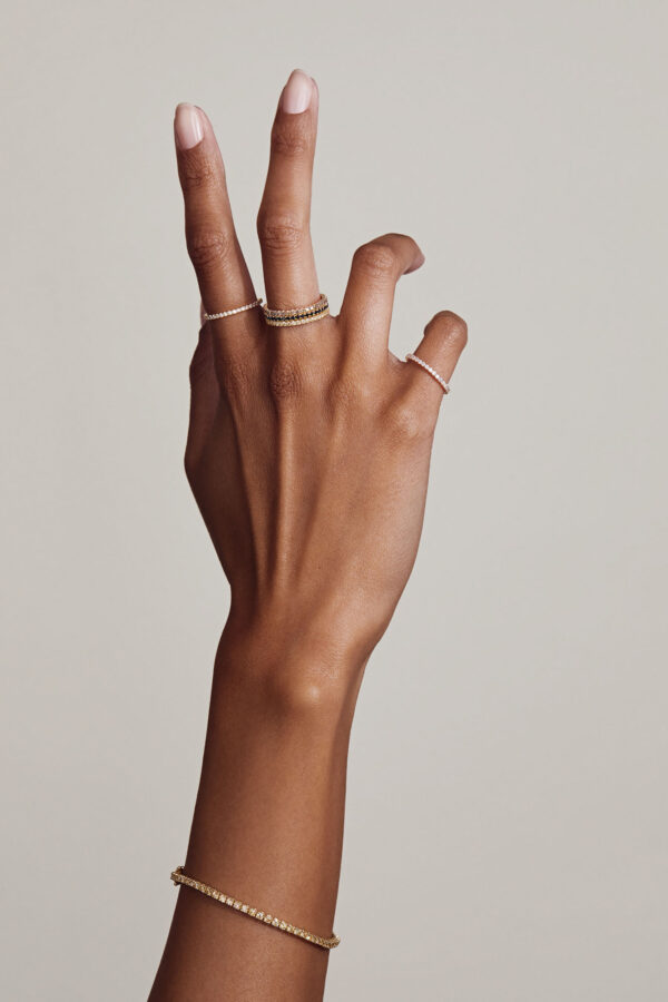 Tennis Bracelet Gold Nude - Afbeelding 2